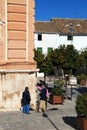 Spanish people talking, Estepa, Spain.