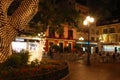 Constitution Square at night at Christmas, Fuengirola, Spain.