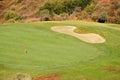 Golfing green and bunger, Spain. Royalty Free Stock Photo