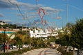 Christmas street decorations, La Cala de Mijas, Spain.