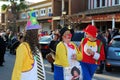 Clowns at the Three Kings Parade, La Cala de Mijas, Spain.