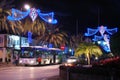 Town centre at Christmas, La Cala de Mijas, Spain.