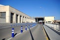 Malaga airport terminals approach road, Spain.