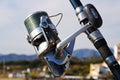 Daiwa fishing reel, Spain.