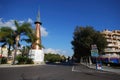 Obelisk in the plaza, Marbella, Spain.