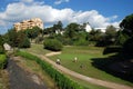 Golfers at the Rio Real Golf Club, Marbella, Spain.
