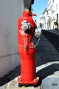 Fire hydrant on village street, Mijas. Royalty Free Stock Photo