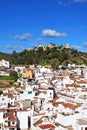 Town and castle, Monda, Spain. Royalty Free Stock Photo