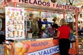 Ice-cream stall, Nerja, Spain. Royalty Free Stock Photo