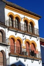 Ornate windows and balconies, Ecija, Spain.