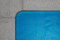 Span for pool. Rolling coating. Pool protection. Rollete. Security. Pure water. Pool protection system Royalty Free Stock Photo