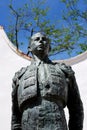 Bronze statue of the matador Antonio Ordonez, Ronda, Spain.