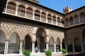 Doncellas Patio at the Castle of the Kings, Seville, Spain.