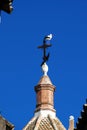 Stork on top of the Marquis of Benemeji Palace, Ecija, Spain.