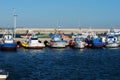 Fishing trawlers in the harbour, Tarifa, Spain.