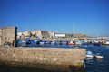 Fishing trawlers in the harbour, Tarifa, Spain. Royalty Free Stock Photo