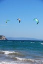 Kitesurfers at Trafalgar, Spain.