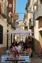 Cafe in a side street off the Plaza de Andalucia, Ubeda, Spain.