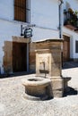 Drinking fountain in the Plaza Santa Lucia, Ubeda, Spain.