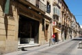 View along an old town shopping street, Ubeda, Spain.