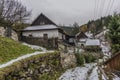 Spania Dolina village in dark cold autumn day