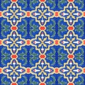 Spanich Moroccan style vintage ceramic tile