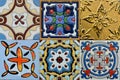 Spanich Moroccan style vintage ceramic tile