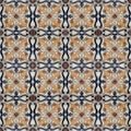 Spanich Moroccan style vintage ceramic tile