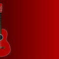 Spanish Acoustic Guitar Dark Red Background