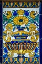 Antique ornamental ceramic tiles