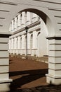 Spanish arches in Mexico Royalty Free Stock Photo