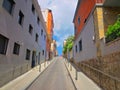 Barcelona streets in the center of historic city