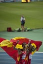 Spanish athletes Manuel Olmedo, Arturo Casado