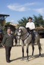 The spanish breeder Alvaro Domecq Romero in a prize ceremony in Jerez 2015