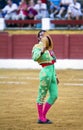 The Spanish Bullfighter Juan Jose Padilla bullfighting at the bullring of AndÃÂºjar