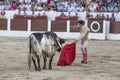 The Spanish Bullfighter Sebastian Castella preparing to enter to