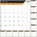 Spanish Calendar 2017