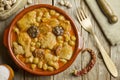 Spanish callos with chickpeas Royalty Free Stock Photo
