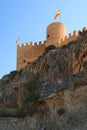 Spanish castle Castalla, Alicante. Royalty Free Stock Photo