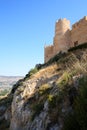 Spanish castle Castalla, Alicante. Royalty Free Stock Photo