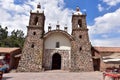 Spanish Catholic Church at Raqchi- Peru 144 Royalty Free Stock Photo