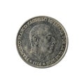 50 spanish centimos coin 1966 reverse