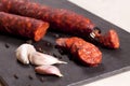 Spanish chorizo. Royalty Free Stock Photo