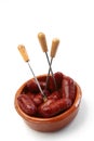 Spanish chorizo tapas Royalty Free Stock Photo