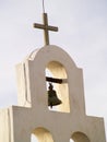 Spanish church bell tower Royalty Free Stock Photo