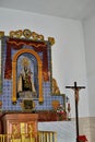 spanish church interior Royalty Free Stock Photo