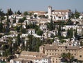 The Spanish city of Granada from the Alhambra