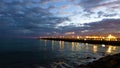 Spanish Coastal City Of Alicante - Sunset Views Royalty Free Stock Photo