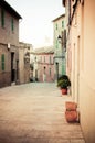 Spanish cobbled street