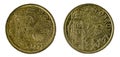 Spanish coins - 5 pesetas, Jacobean. Juan Carlos I. Coined in 1993